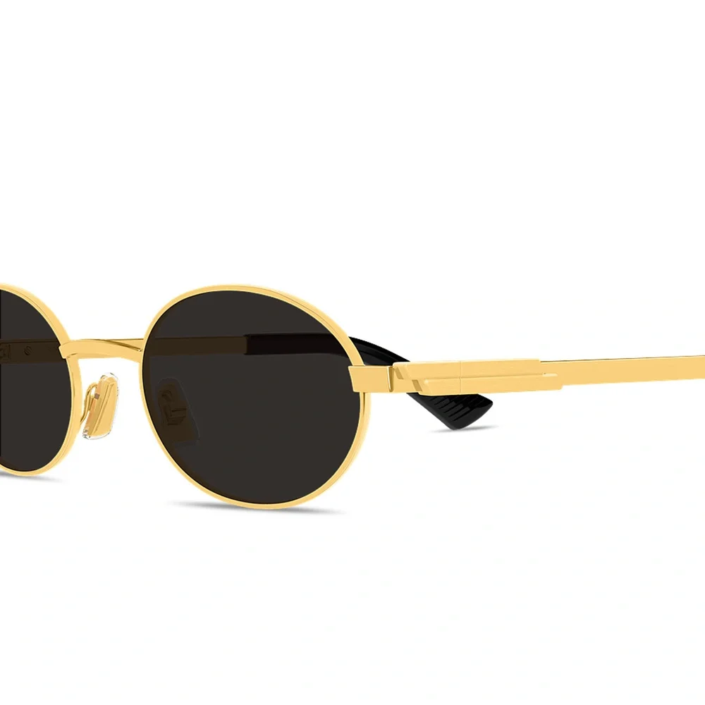 NWT Bottega Veneta BV1470S Gold Grey 52mm Sunglasses